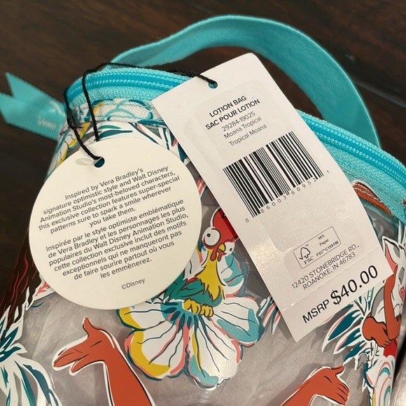 Vera Bradley Disney Moana Lotion Bag, NWT - Picture 11 of 11